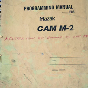 Industrial Machine shop manual