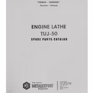 TUJ-50 Lathe Manual