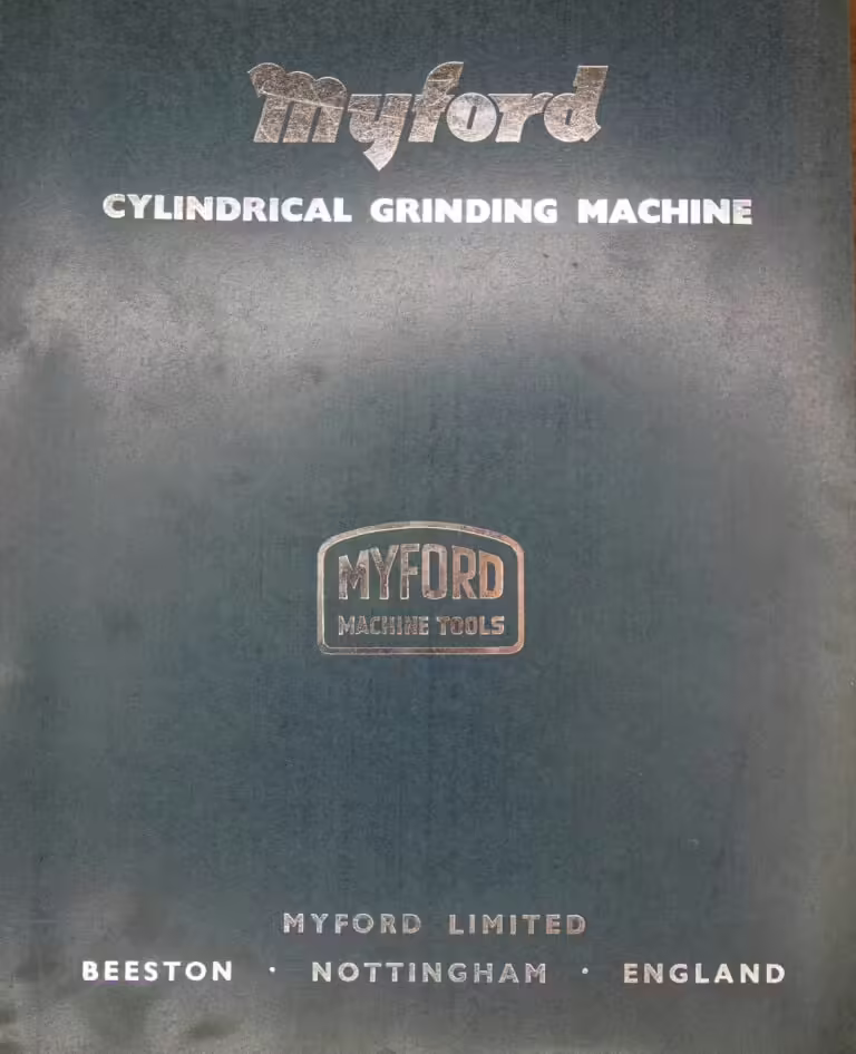 Myford MG12-HA Manual