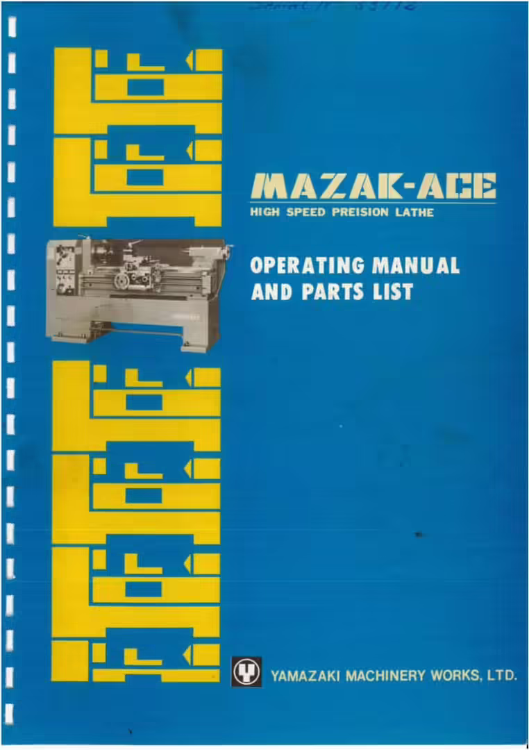 Mazak ACE Manual