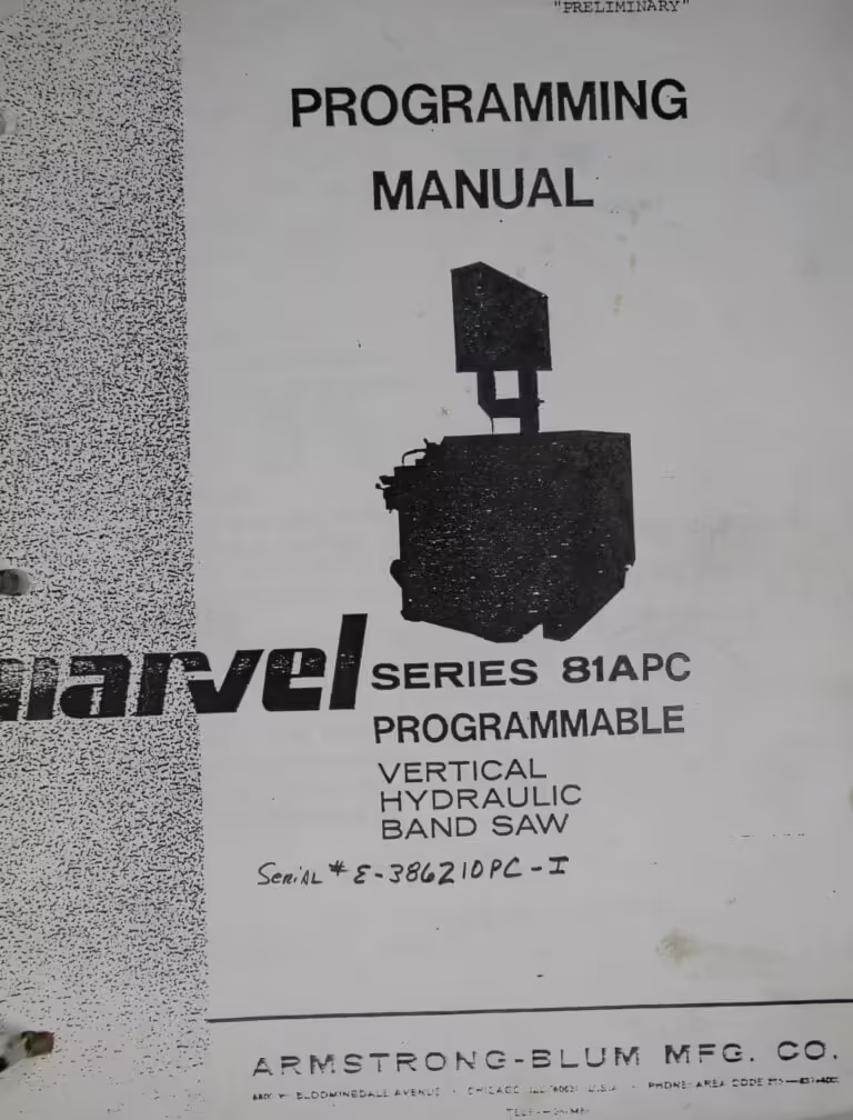 Marvel 81 PC programming manual 1985
