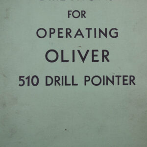 oliver 510 pointer grinder manual