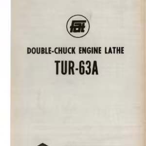 TUR-63A Lathe Manual