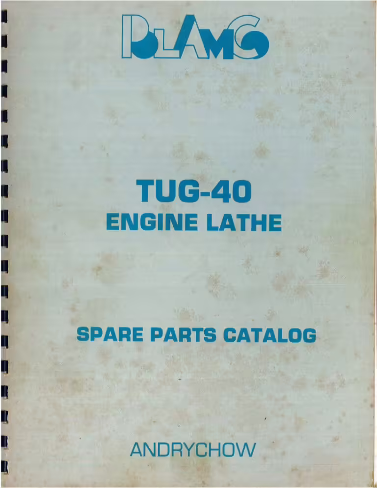 tug-40 parts manual