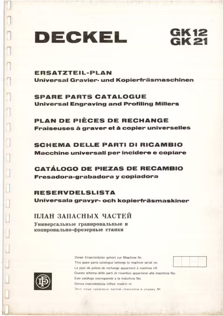 Deckel Pantograph
