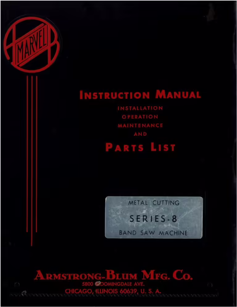 Marvel 8 Band saw