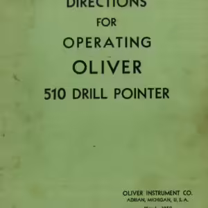 Oliver 510 Drill Grinder