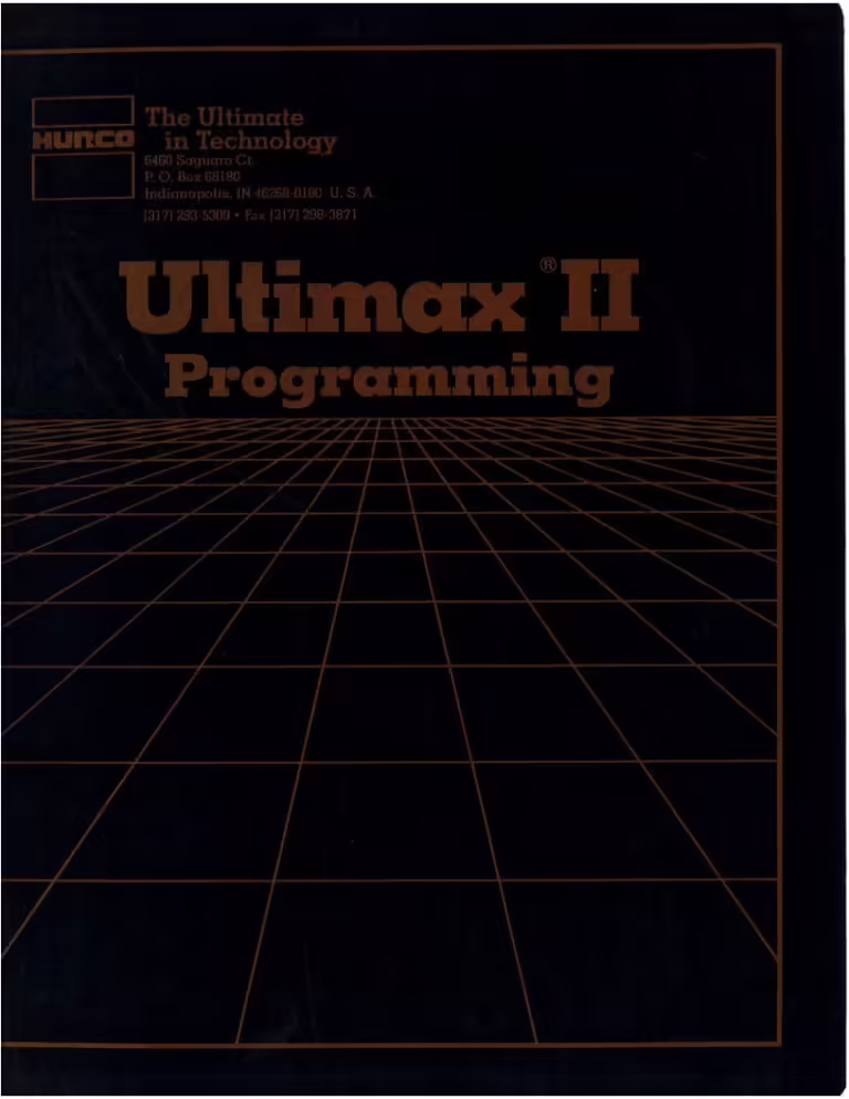 Hurro Programming Manual